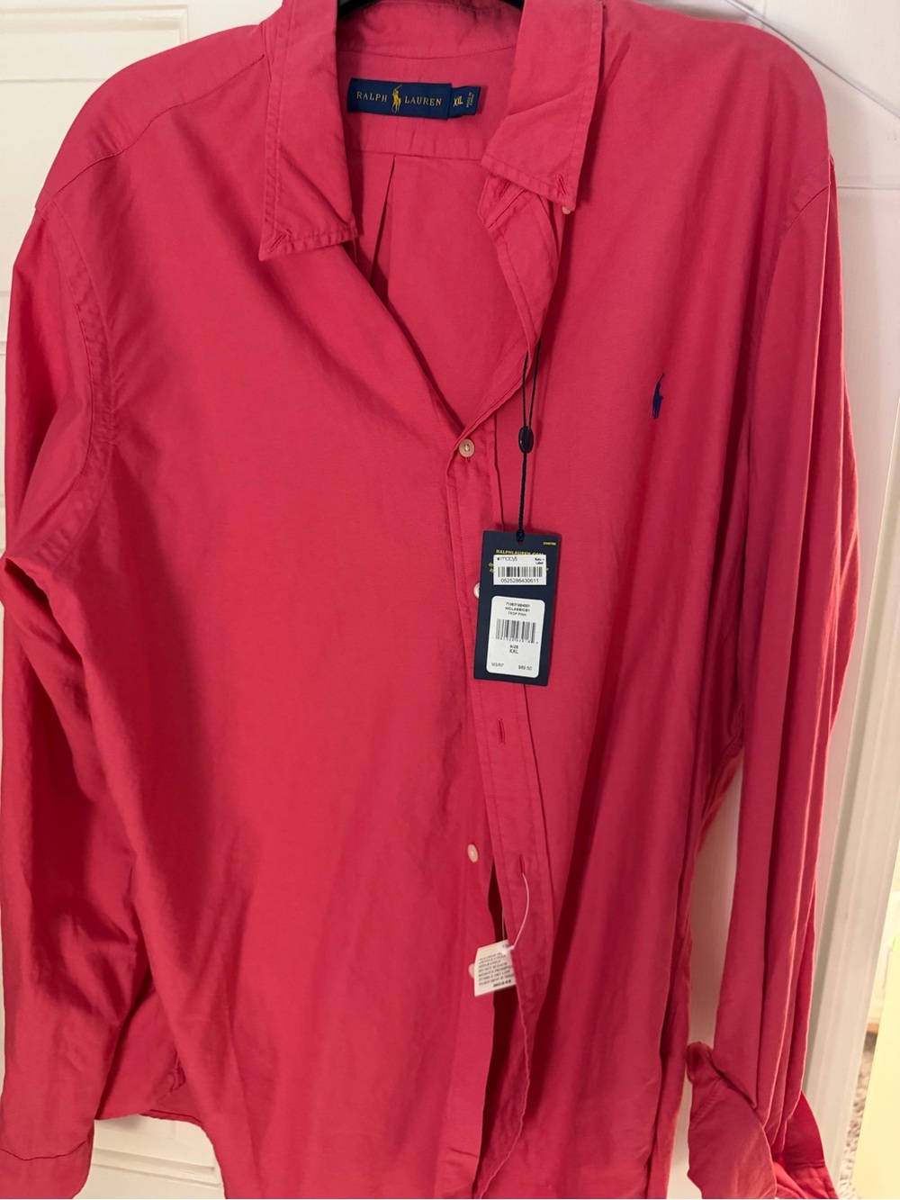 Ralph Lauren Pink Long-Sleeve Button-Down Shirt
